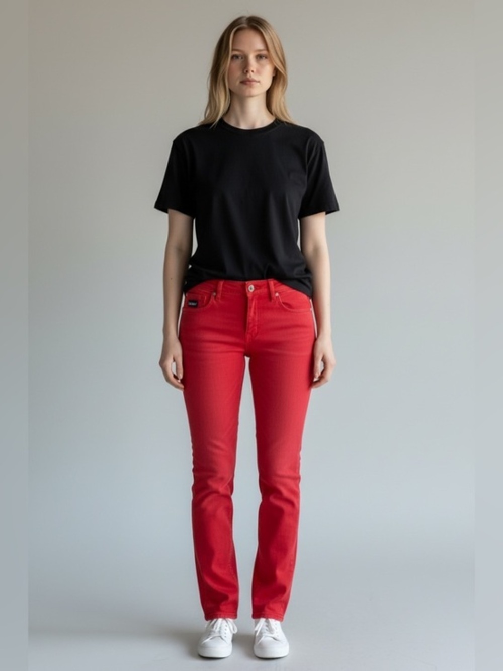 April 77 Joey colordrive red jeans 28 y2k maximalist pants E